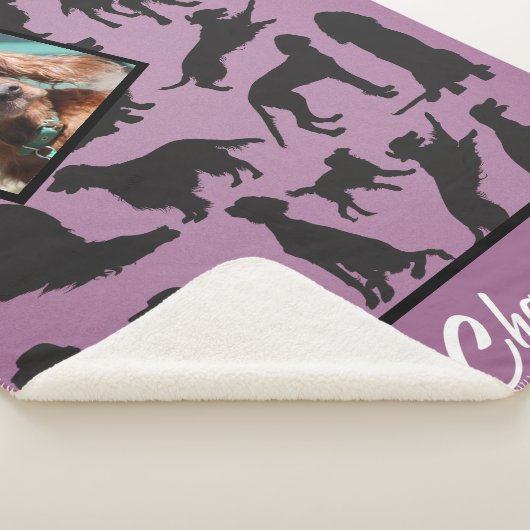 Speciaal Iers Setter patroon Sherpa Blanket Sherpa Deken (3/4)