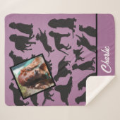 Speciaal Iers Setter patroon Sherpa Blanket Sherpa Deken (Voorkant (horizontaal))