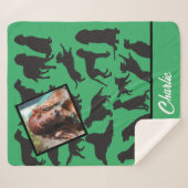 Speciaal Iers Setter patroon Sherpa Blanket Sherpa Deken (Voorkant (horizontaal))