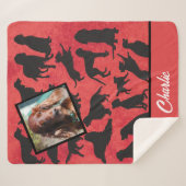 Speciaal Iers Setter patroon Sherpa Blanket Sherpa Deken (Voorkant (horizontaal))