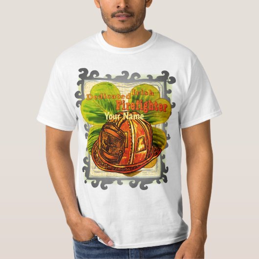 Speciaal Iers t-shirt voor de brandbestrijding (Voorkant)