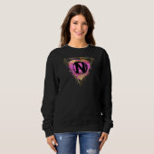 Speciaal Initiaal N Monogram Letter Deco Cute C Trui (Voorkant volledig)