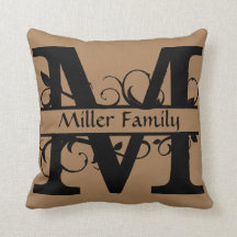 Speciaal Initiaal van Monagram, Pillow, Letter M