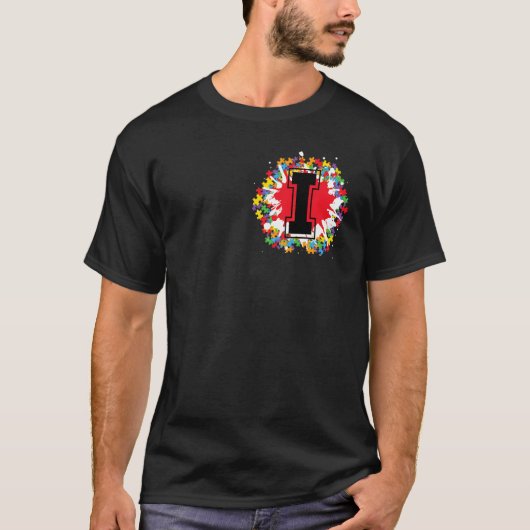 Speciaal Initiaal voor bewustmaking van autisme I T-shirt (Voorkant)