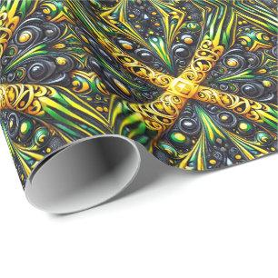 Speciaal inpakpapier met Jamaicaanse kleuren