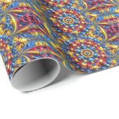 Speciaal inpakpapier met Roemeense kleuren (Rol Hoek)