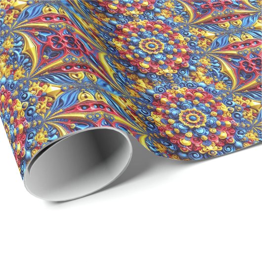 Speciaal inpakpapier met Roemeense kleuren (Rol Hoek)