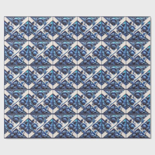 Speciaal inpakpapier met Schotse distels (Vlak)