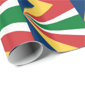 Speciaal inpakpapier met Seychellen kleuren (Rol Hoek)