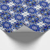 Speciaal inpakpapier met wit blauwe kleuren (Hoek)