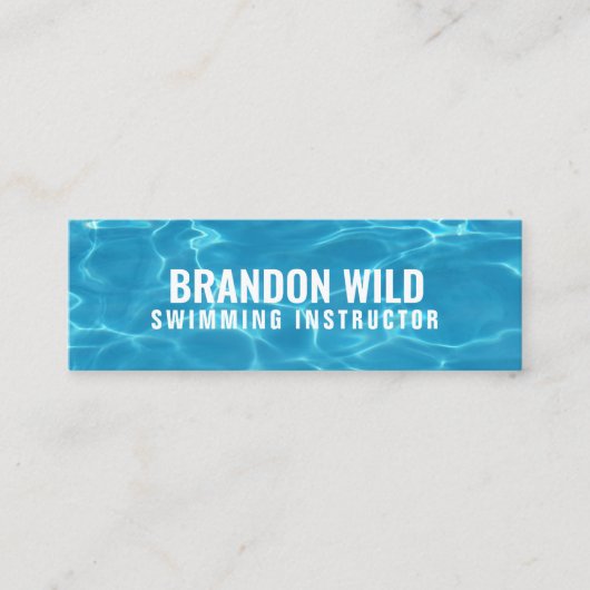 Speciaal installatieschema "Ripples of Water" Mini Visitekaartje (Voorkant)