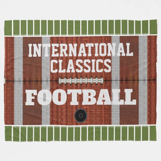 Speciaal internationaal classificatiebureau Footba Fleece Deken (Voorkant (Horizontaal))