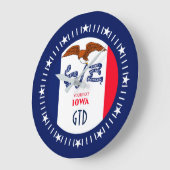 Speciaal Iowa State Flag Design op Grote Klok (Hoek)