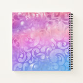 Speciaal Iridescent Pattern-zakboek Notitieboek (Achterkant)