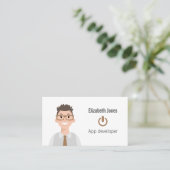Speciaal IT Avatar-Visitekaartje Visitekaartje (Staand voorkant)