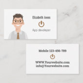 Speciaal IT Avatar-Visitekaartje Visitekaartje (Voorkant / Achterkant)