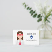 Speciaal IT Avatar-Visitekaartje Visitekaartje (Staand voorkant)