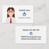 Speciaal IT Avatar-Visitekaartje Visitekaartje (Voorkant / Achterkant)