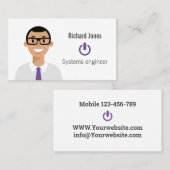 Speciaal IT Avatar-Visitekaartje Visitekaartje (Voorkant / Achterkant)