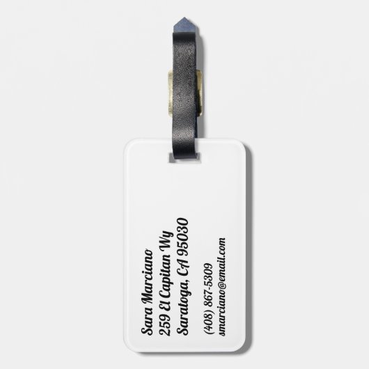 Speciaal Italiaans Bagagelabel voor het aanhoren v (Achterkant verticaal)