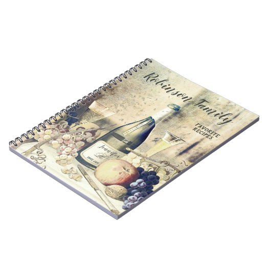 Speciaal Italiaans Recipe Cookbook Notitieboek (Linkerzijde)