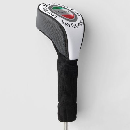 Speciaal Italiaanse vlaggenGolfer Name Club | Gol Golfheadcover (Schuin)