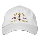 Speciaal JAAR en Namen Crew Gold Star Anchor Pet (Voorkant)