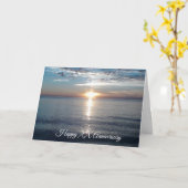 Speciaal Jaar Jubileum oceaanzonnesodig strand Kaart (Gele Bloem)