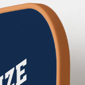 Speciaal jersey nummer aangepast kleurenontwerp pickleball paddle (Links Detail)