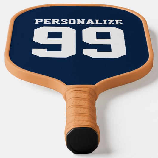 Speciaal jersey nummer aangepast kleurenontwerp pickleball paddle (Laagn)