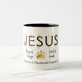 Speciaal JESUS King of kings Christelijk Tweekleurige Koffiemok