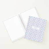 Speciaal journaal van Delft Blue en White Pattern Notitieboek (Binnen)
