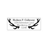 Speciaal Jouw naam en adresAntlers Zelfinktende Stempel (Design)