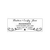 Speciaal Jouw naam en adresAntlers Zelfinktende Stempel (Design)