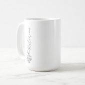 Speciaal Jouw naam Floral Koffiemok (Voorkant links)