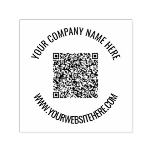Speciaal Jouw naam QR-stempel en website Zelfinktende Stempel
