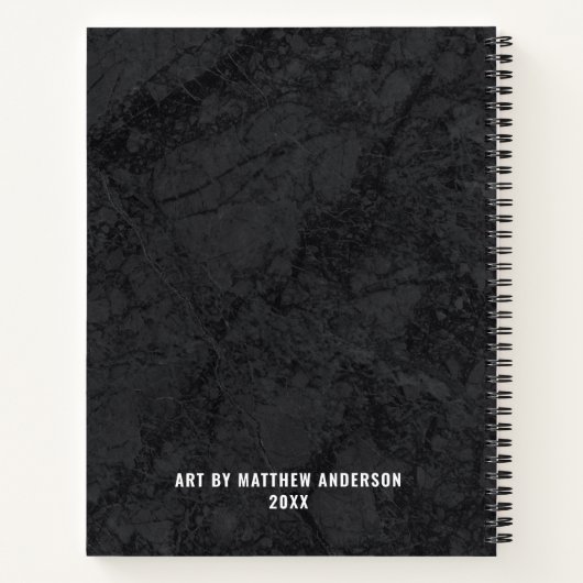 Speciaal Jouw naam zwart zakboekje niet Notitieboek (Achterkant)