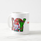 Speciaal Joy Gnomen Merry kerstcadeau Koffiemok (Voorkant links)