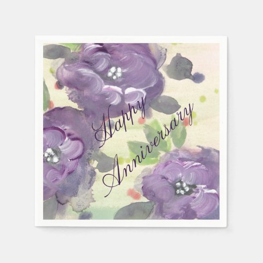 Speciaal Jubileum Papieren servetten (Voorkant)