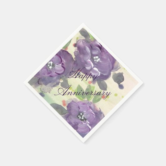 Speciaal Jubileum Papieren servetten (Hoek)