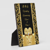 Speciaal Jubileum voor bruiloft voor vrienden Fotoplaat (Zijkant)