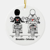 Speciaal Jubileum voor weddenschappen met fietsen Keramisch Ornament (Voorkant)