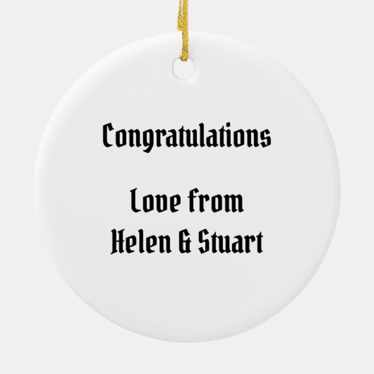 Speciaal Jubileum voor weddenschappen met fietsen Keramisch Ornament (Achterkant)