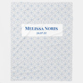 Speciaal JW Baptism Gift - blauwe cirkel Fleece Deken (Voorkant)