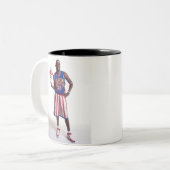 Speciaal K kogeltje Tweekleurige Koffiemok (Voorkant links)