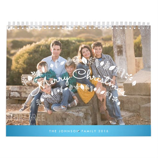 Speciaal kalender 2016 Blauwe kerst (Hoes)