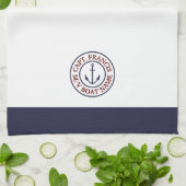 Speciaal kapitein Anchor Logo Kitchen Towel Theedoek (Gevouwen)