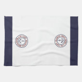 Speciaal kapitein Anchor Logo Kitchen Towel Theedoek (Horizontaal)