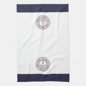 Speciaal kapitein Anchor Logo Kitchen Towel Theedoek (Verticaal)