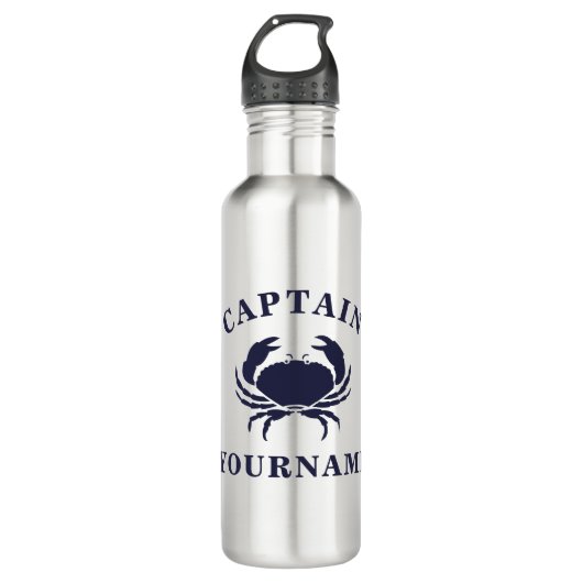 Speciaal Kapitein Crab Stainless Steel Bottle Waterfles (Voorkant)